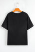 Mama Letter Graphic Crew Neck Short Sleeve Tee