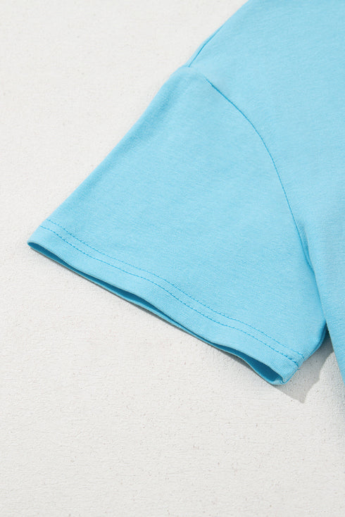 Mama Letter Graphic Crew Neck Short Sleeve Tee