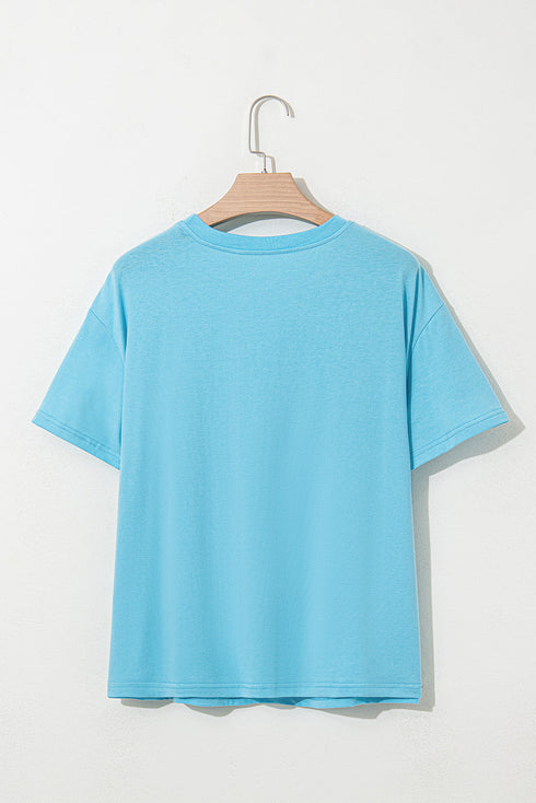 Mama Letter Graphic Crew Neck Short Sleeve Tee