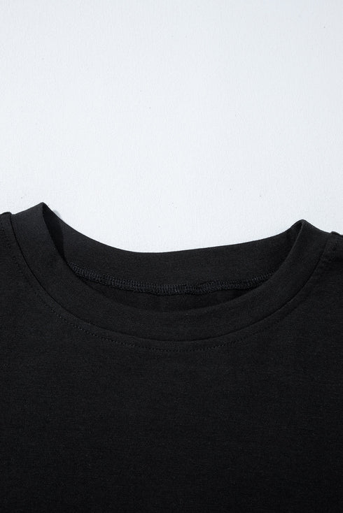 Mama Letter Graphic Crew Neck Short Sleeve Tee