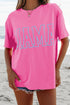 Mama Letter Graphic Crew Neck Short Sleeve Tee
