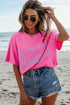 Mama Letter Graphic Crew Neck Short Sleeve Tee