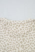 Mama Letter Graphic Leopard Print Rolled Cuff Tee