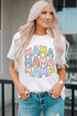 Mama Letter Print Crew Neck Short Sleeve Graphic Tee