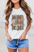 Mama Letter Print Graphic Short Sleeve Crew Neck Shirt