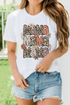 Mama Letter Print Graphic Short Sleeve Crew Neck Shirt