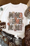 Mama Letter Print Graphic Short Sleeve Crew Neck Shirt