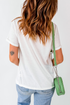 Mama Lettering Short Sleeve Crew Neck Graphic Tee