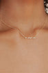 Mama Script Word Pendant Minimalist Chain Necklace