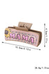 Mama Sunflower Print Rectangular Faux Leather Hair Clip