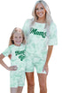 Mama Tie-Dye Print T Shirt And Shorts Set