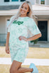 Mama Tie-Dye Print T Shirt And Shorts Set