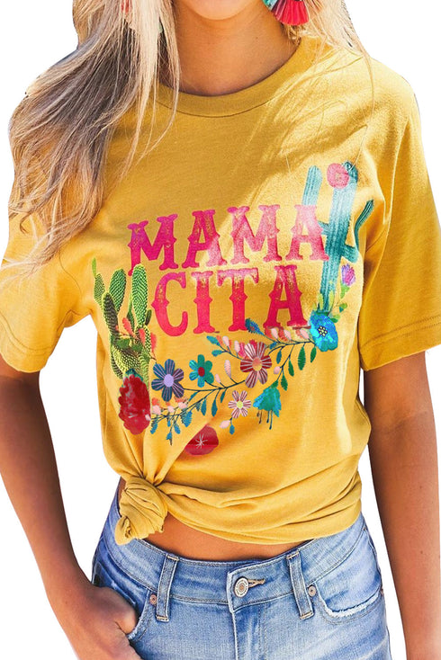 Mamacita With Cactus Tee