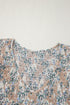 Maple Grove Floral Smocked Puff Sleeve Long Dress
