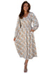 Maple Grove Floral Smocked Puff Sleeve Long Dress