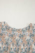 Maple Grove Floral Smocked Puff Sleeve Long Dress