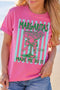Margaritas Made Me Do It Striped Graphic Tee