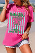 Margaritas Made Me Do It Striped Graphic Tee