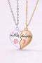 Matching Magnetic Heart Alloy Pendant Necklace Set