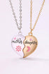 Matching Magnetic Heart Alloy Pendant Necklace Set