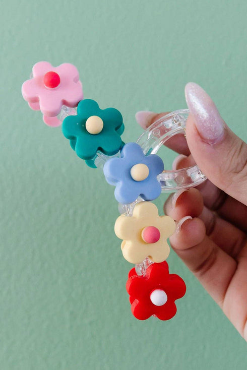 Matte Finish Acrylic Flower Petal Hair Claw Clip