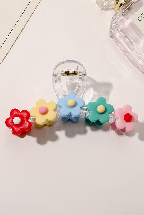 Matte Finish Acrylic Flower Petal Hair Claw Clip