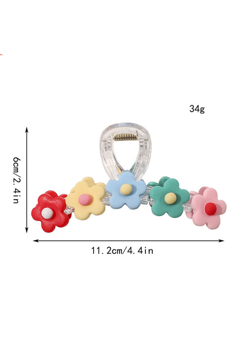 Matte Finish Acrylic Flower Petal Hair Claw Clip