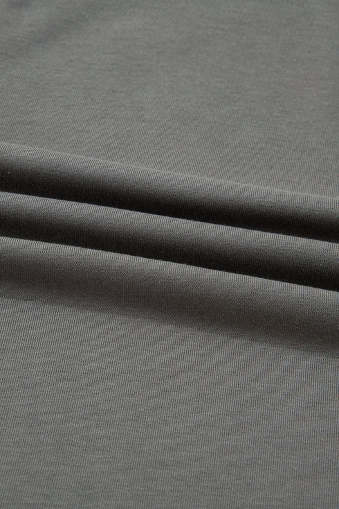 Merry Bow Embroidered Side Slit Crewneck Sweatshirts