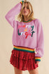 Merry & Bright Colorful Stripes Trim Sweater