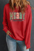 Merry Christmas Script Bold Graphic Sweatshirt