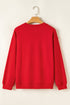 Merry Christmas Sequin Graphic Crew Neck Sweatshirt