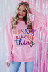 Merry Every Thing Glitter Slogan Sweatshirt