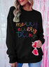 Merry Every Thing Glitter Slogan Sweatshirt