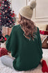Merry Graphic Drop Shoulder Knit Turtleneck Sweater