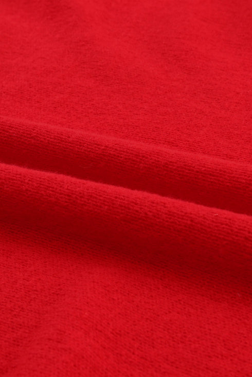 Merry Graphic Drop Shoulder Knit Turtleneck Sweater