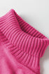 Merry Graphic Drop Shoulder Knit Turtleneck Sweater