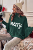 Merry Graphic Drop Shoulder Knit Turtleneck Sweater