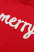 Merry Graphic Drop Shoulder Knit Turtleneck Sweater