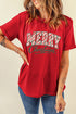 Merry Graphic Print Crew Neck T-Shirt
