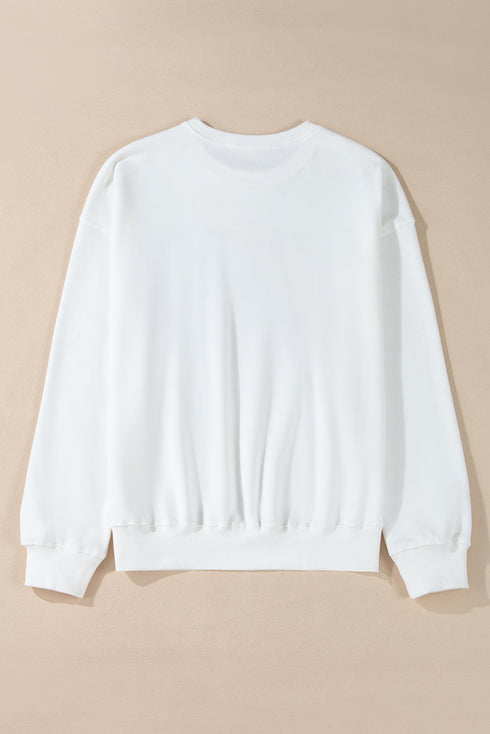 Merry Graphic Varsity Letter Holiday Crewneck Sweatshirt