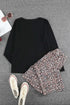 Merry Leopard Print Long Sleeve High Waist Lounge Set