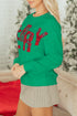 Merry Plaid Graphic Crew Neck Sweatshirt