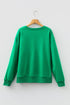Merry Plaid Graphic Crew Neck Sweatshirt