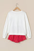 Merry Polka Dot Long Sleeve Top Short Set
