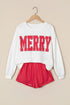 Merry Polka Dot Long Sleeve Top Short Set