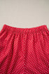Merry Polka Dot Long Sleeve Top Short Set