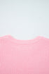 Merry Script And Candy Cane Graphic Ribbed Sweater