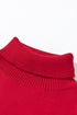 Merry Script Graphic Sequin Sleeve Turtleneck Sweater