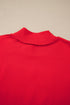 Merry Slogan Embroidered Stand Neck Long Sleeve Shift Sweatshirt