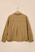 Metal Button Front Collared Long Sleeve Western Jacket